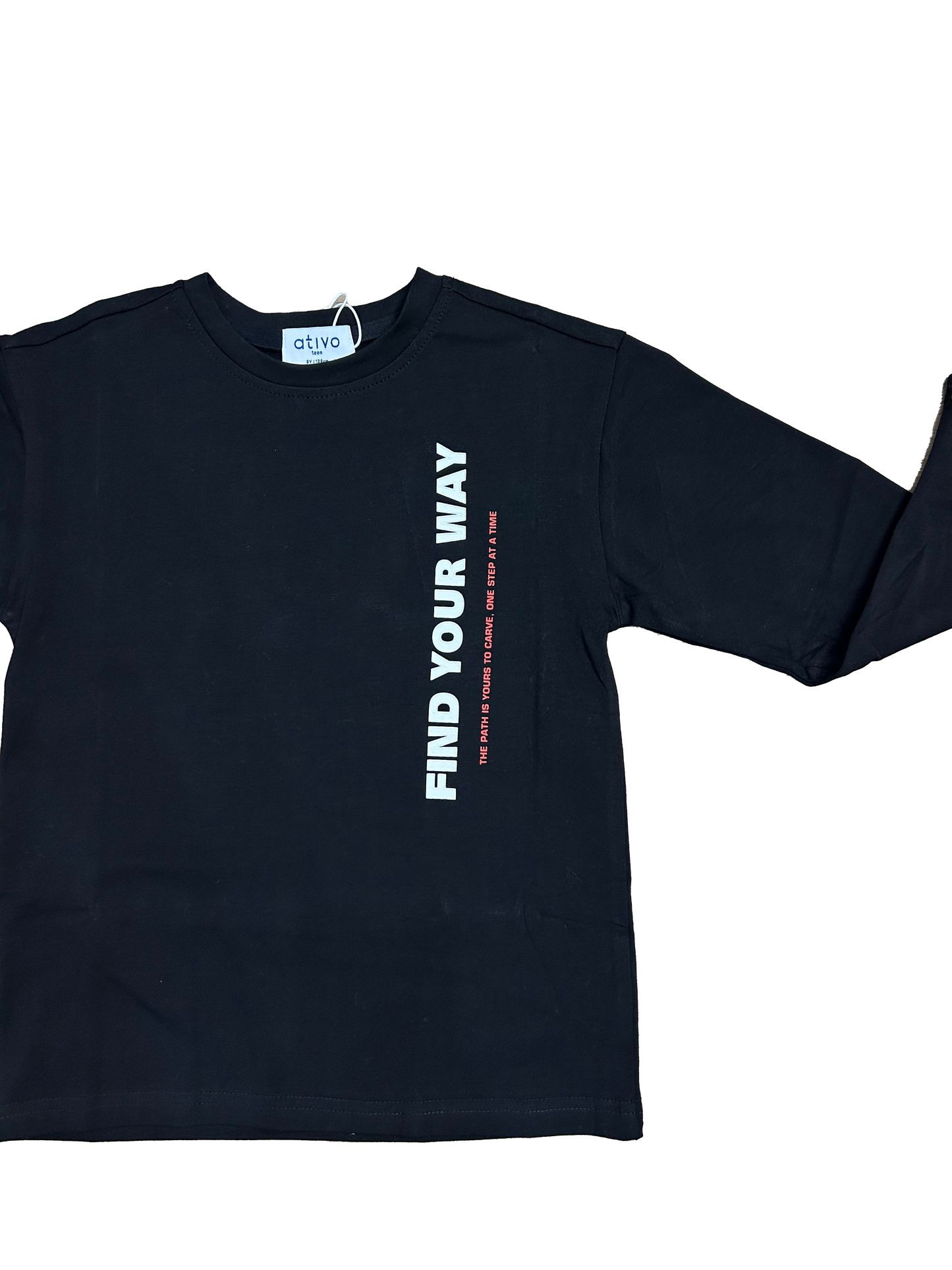 Shirt nera stampa fronte/retro