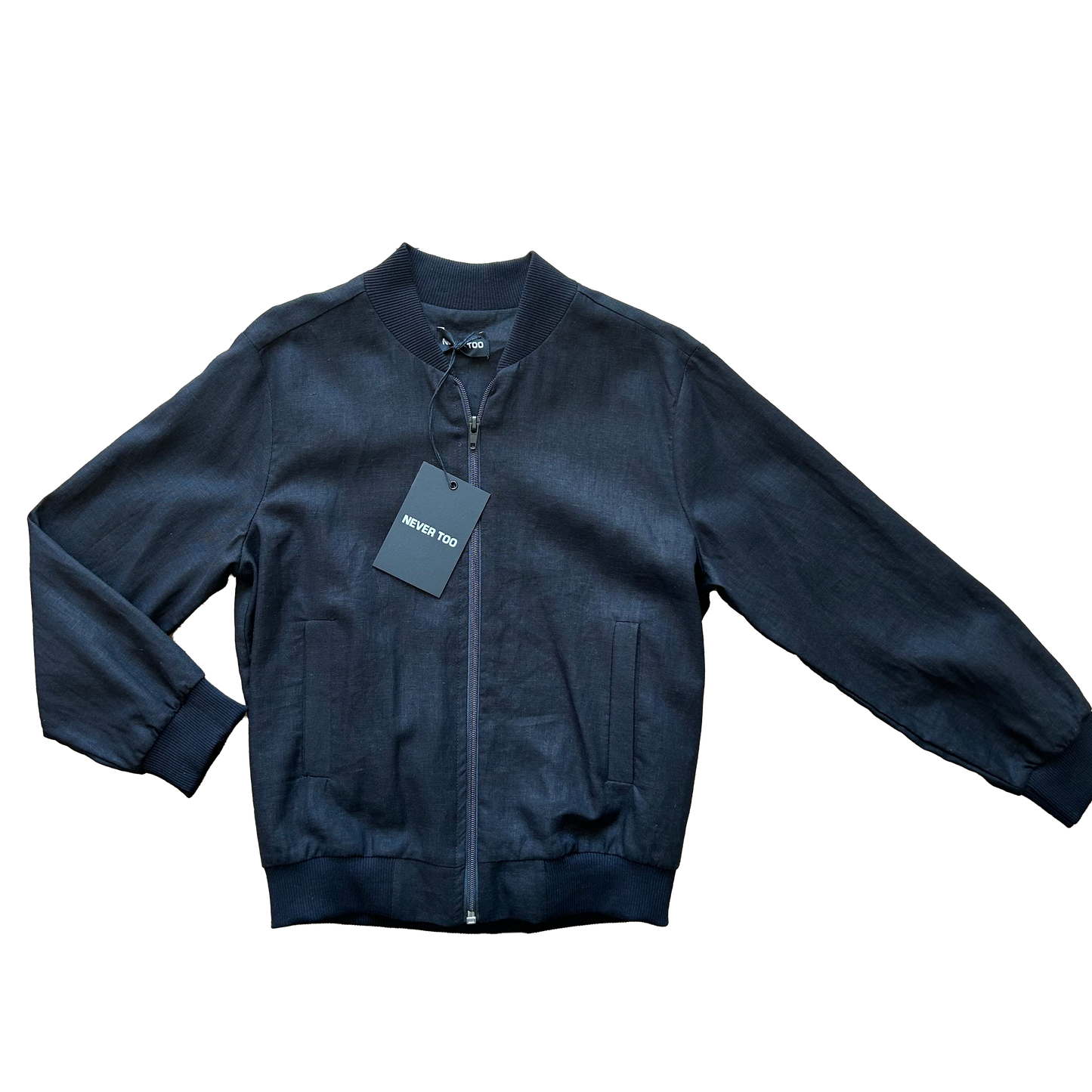 Bomber misto lino nero