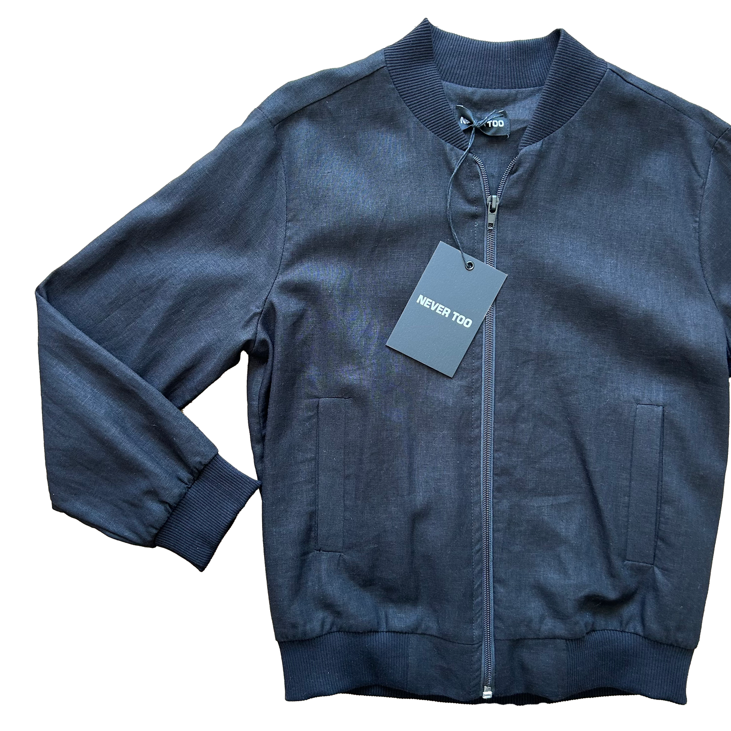 Bomber misto lino nero