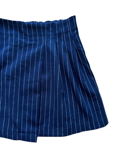 Completo panciotto e gonna gessato