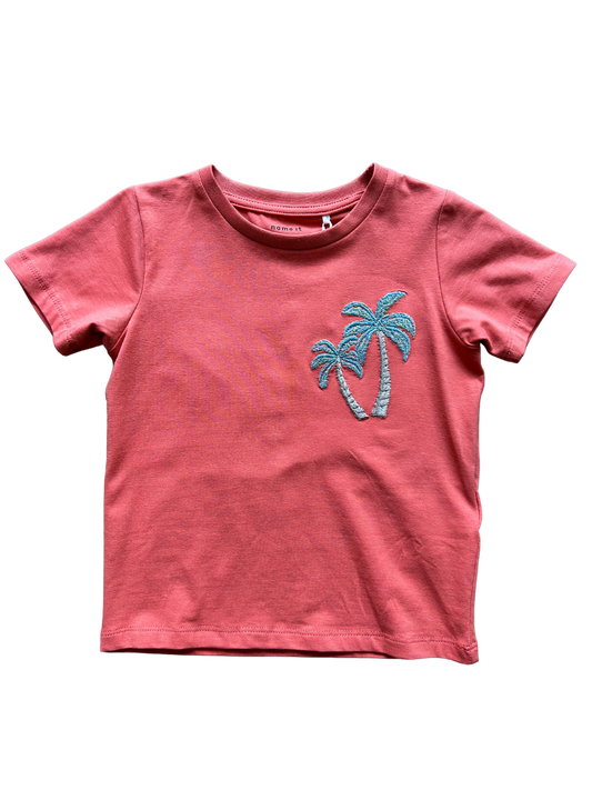 t-shirt nameit mattone con palme per neonato e bambino