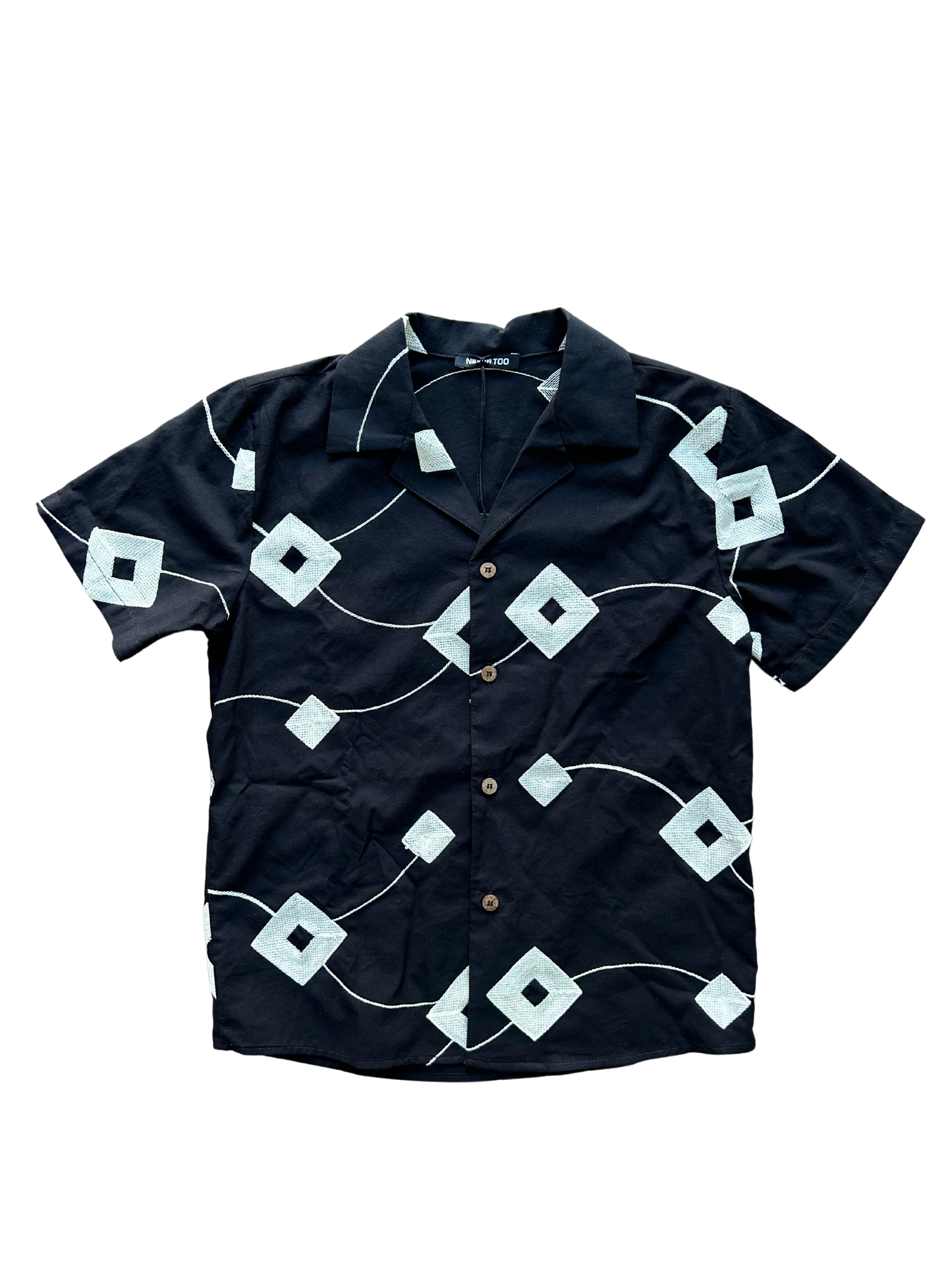 camicia classico sportivo con ricami per bambino e ragazzo 