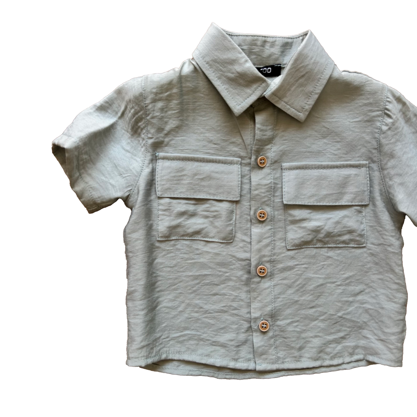 Camicia viscosa verde menta