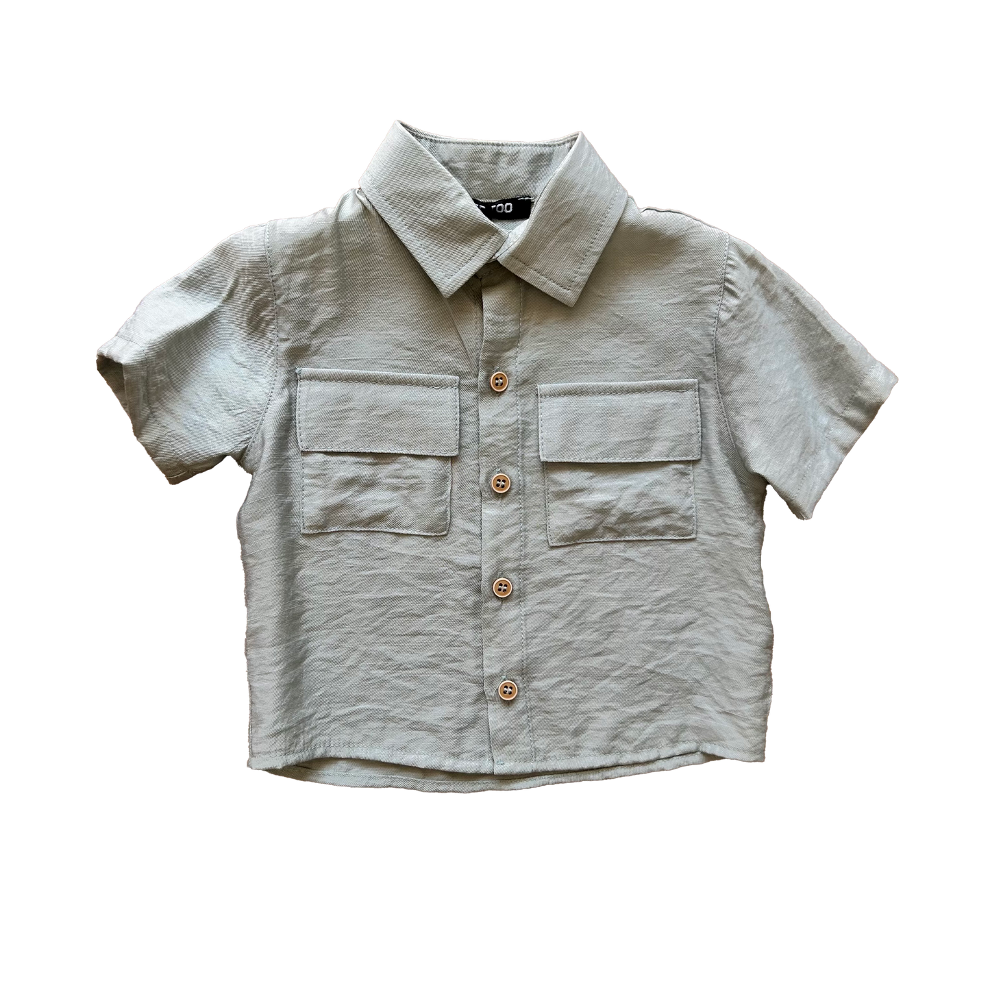 Camicia viscosa verde menta