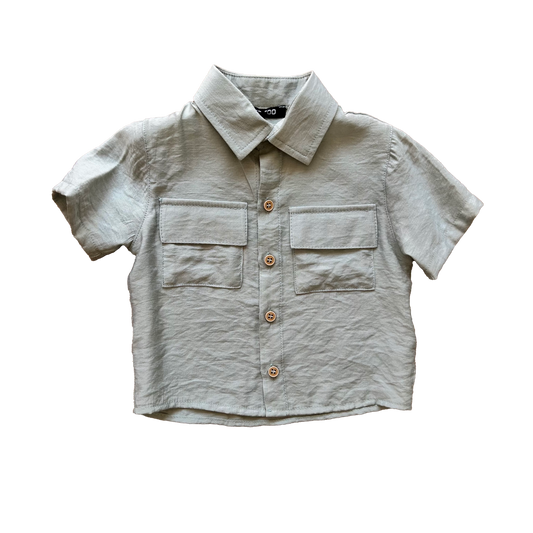Camicia viscosa verde menta