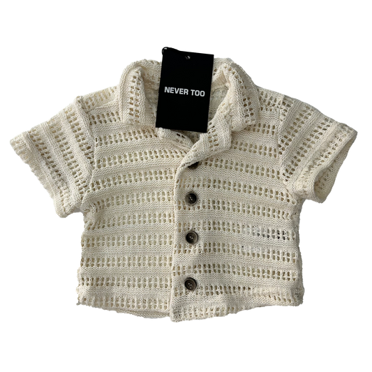 Camicia rete panna