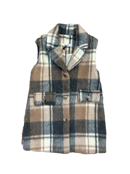 capottino fantasia quadri per bambina