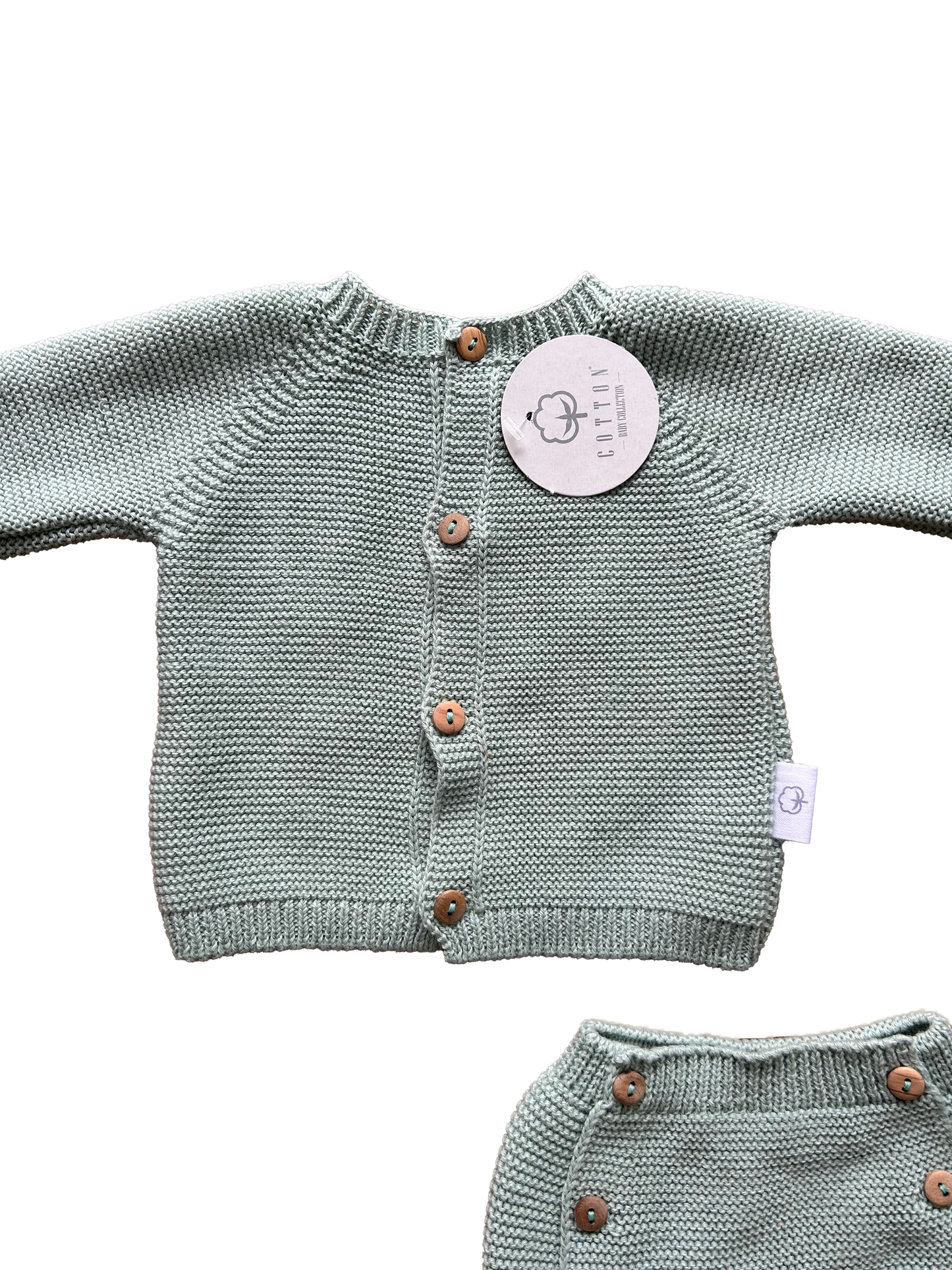 Completo in maglia verde