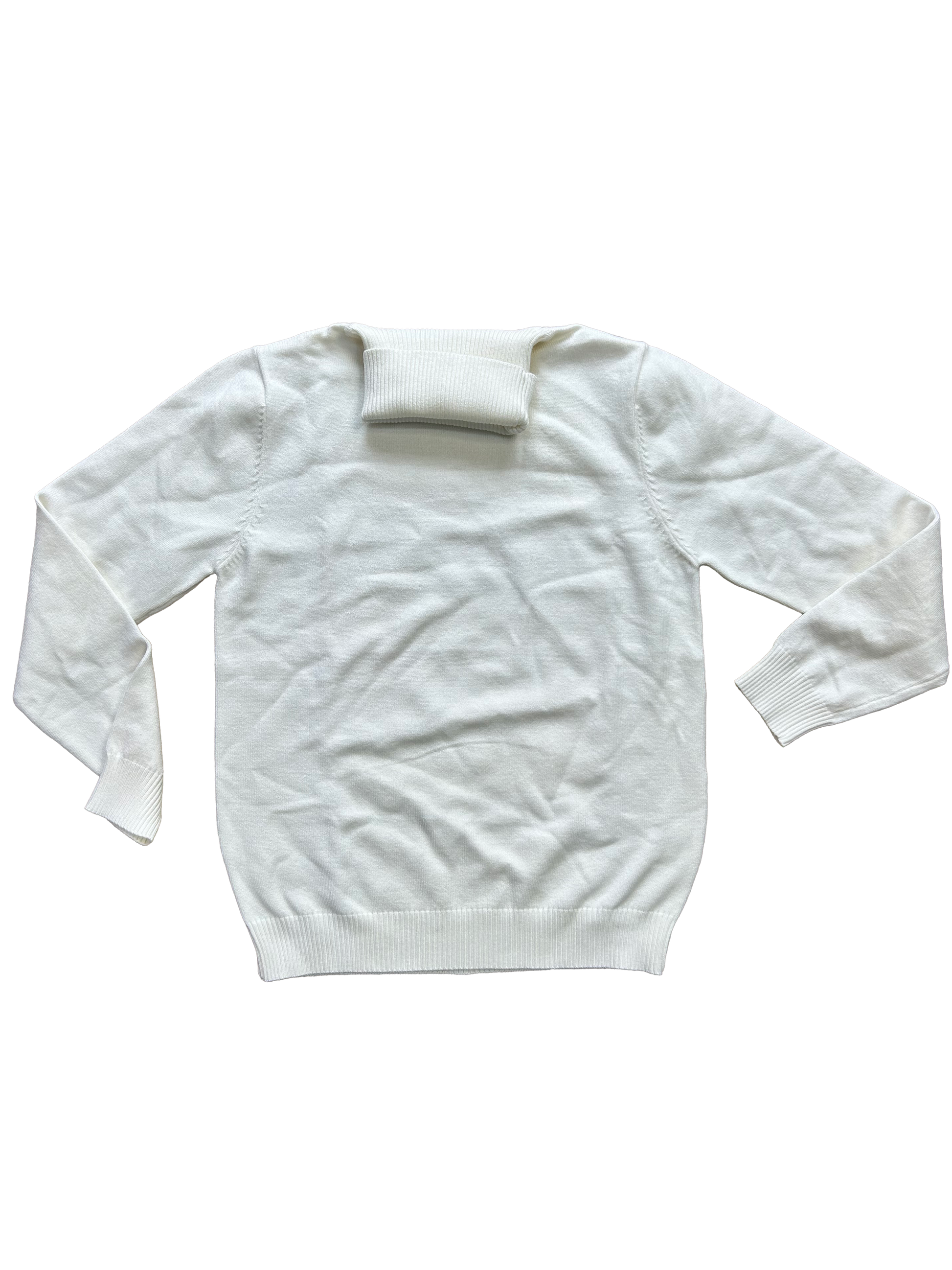 dolcevita bianco morbido e caldo per bambino