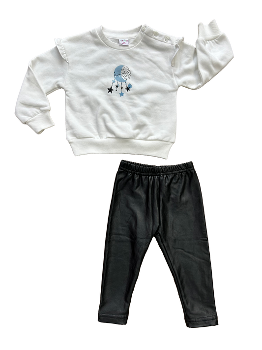 Completo leggins e felpina