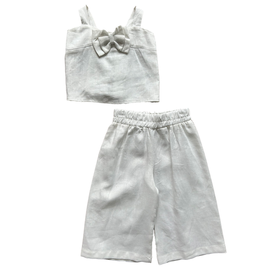 Completo bianco misto lino