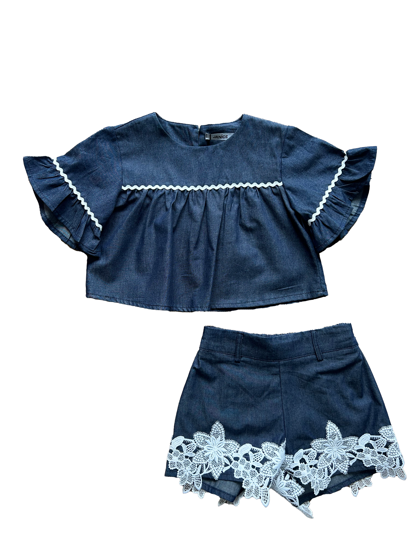 Pantaloncino in cotone denim
