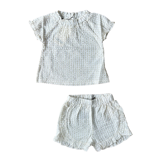 Coordinato quadretti bianco e beige