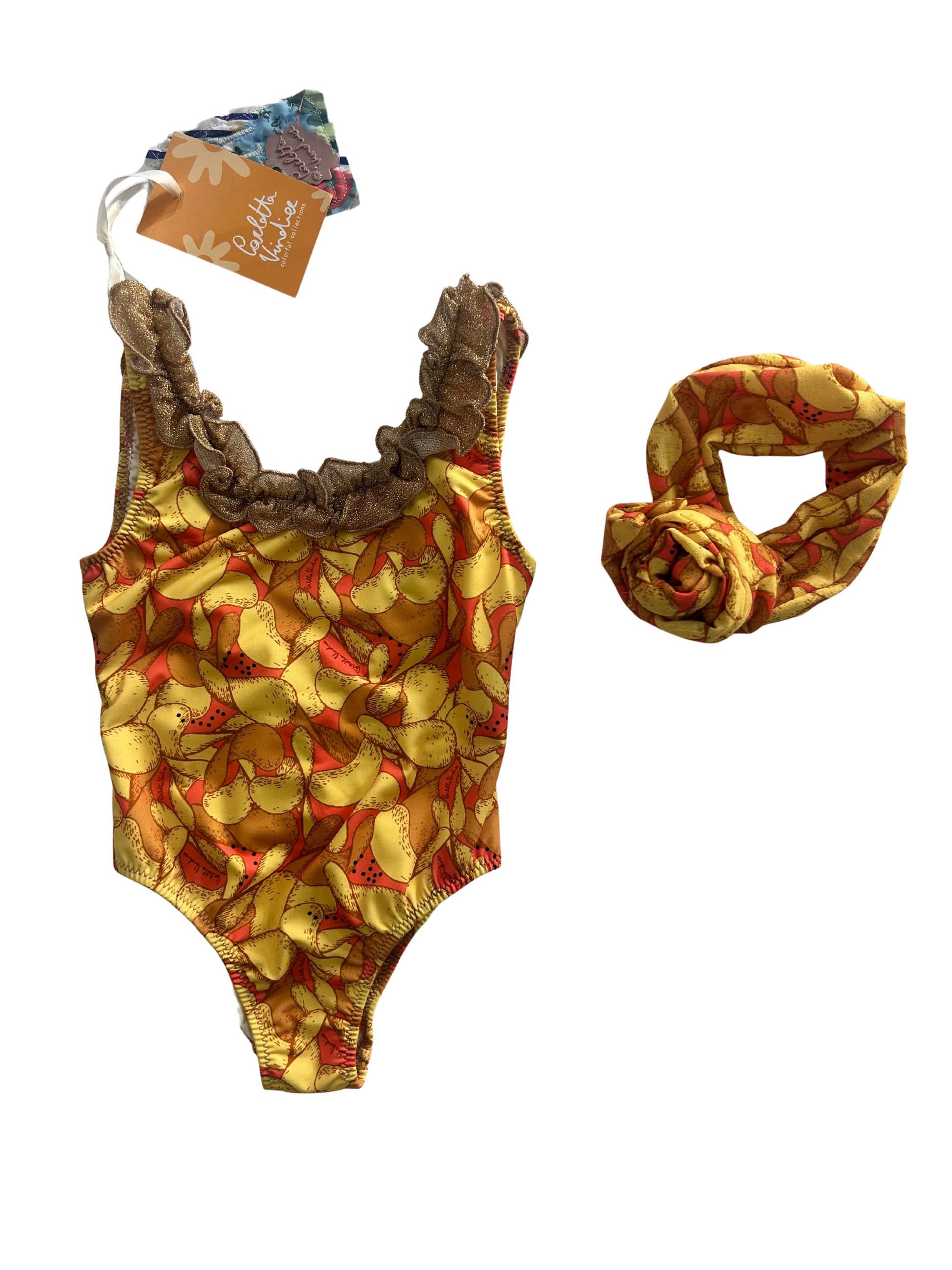 costume intero chips per bambina 