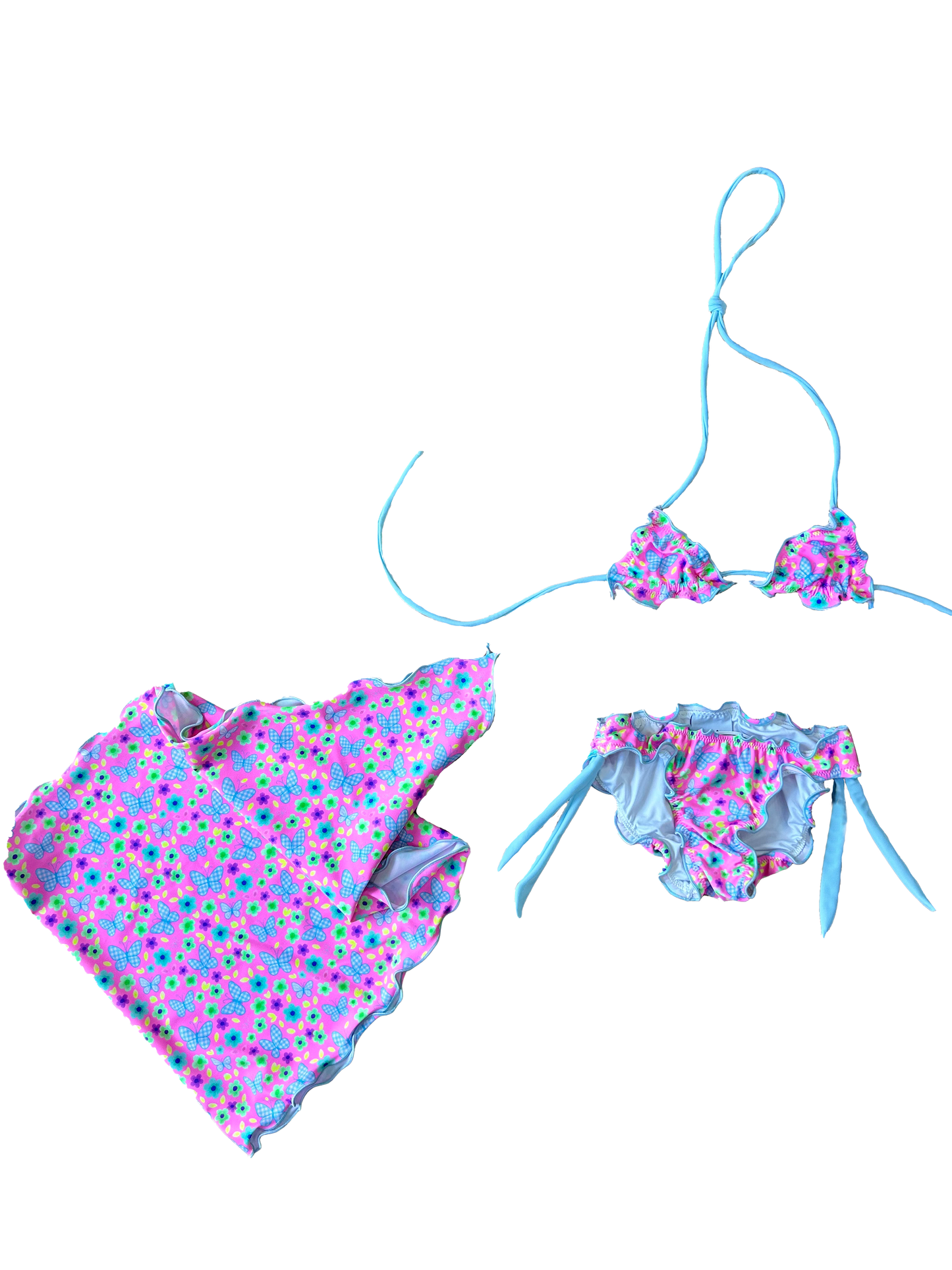 Bikini e pareo farfalle