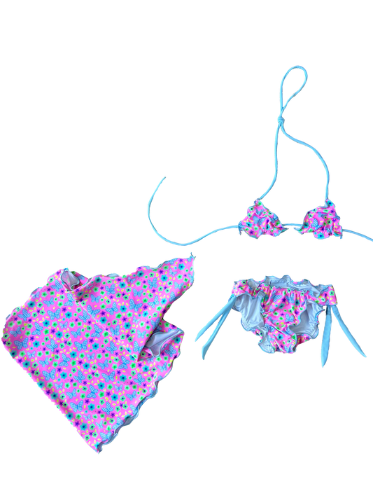 Bikini e pareo farfalle