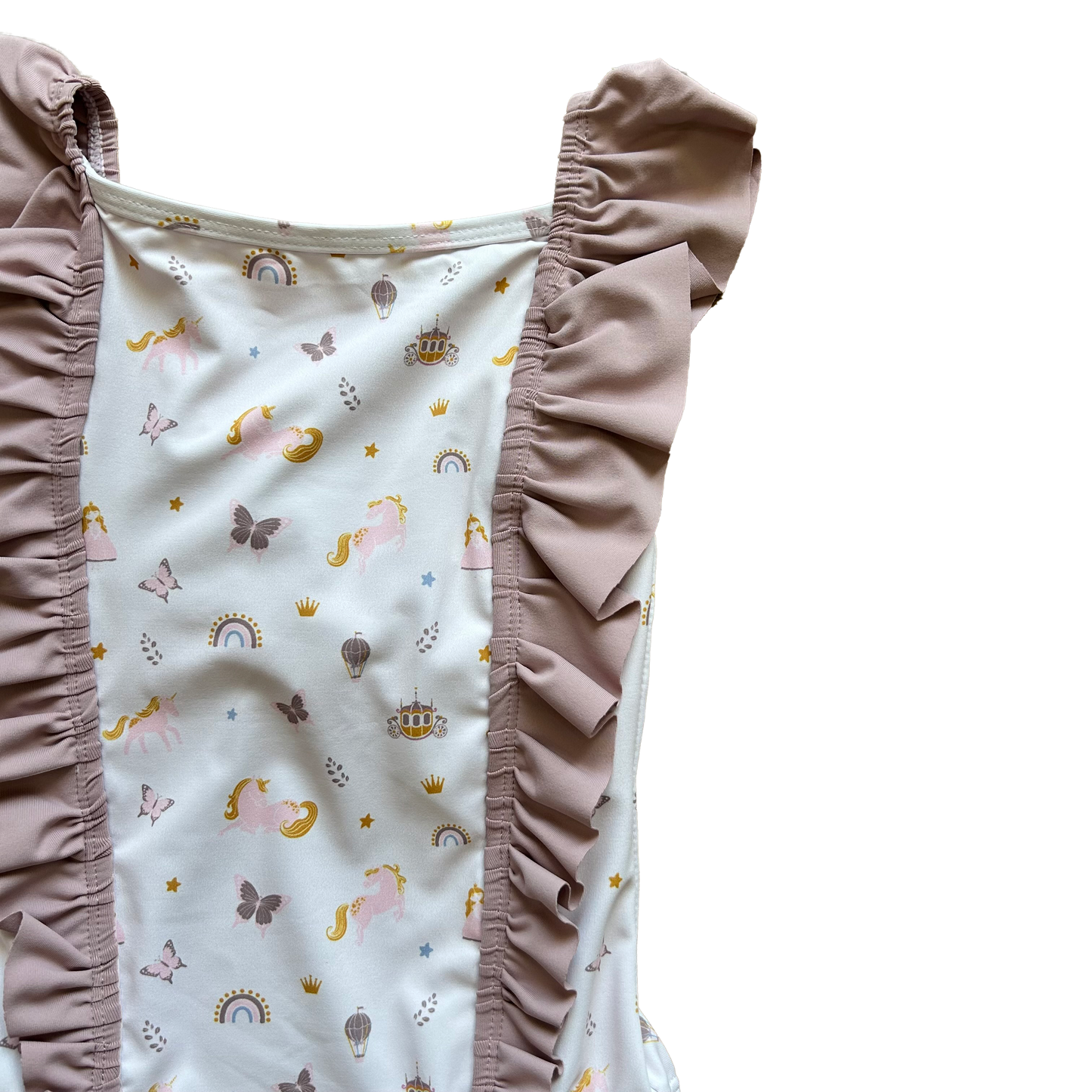 Costume intero rouches e fiocco