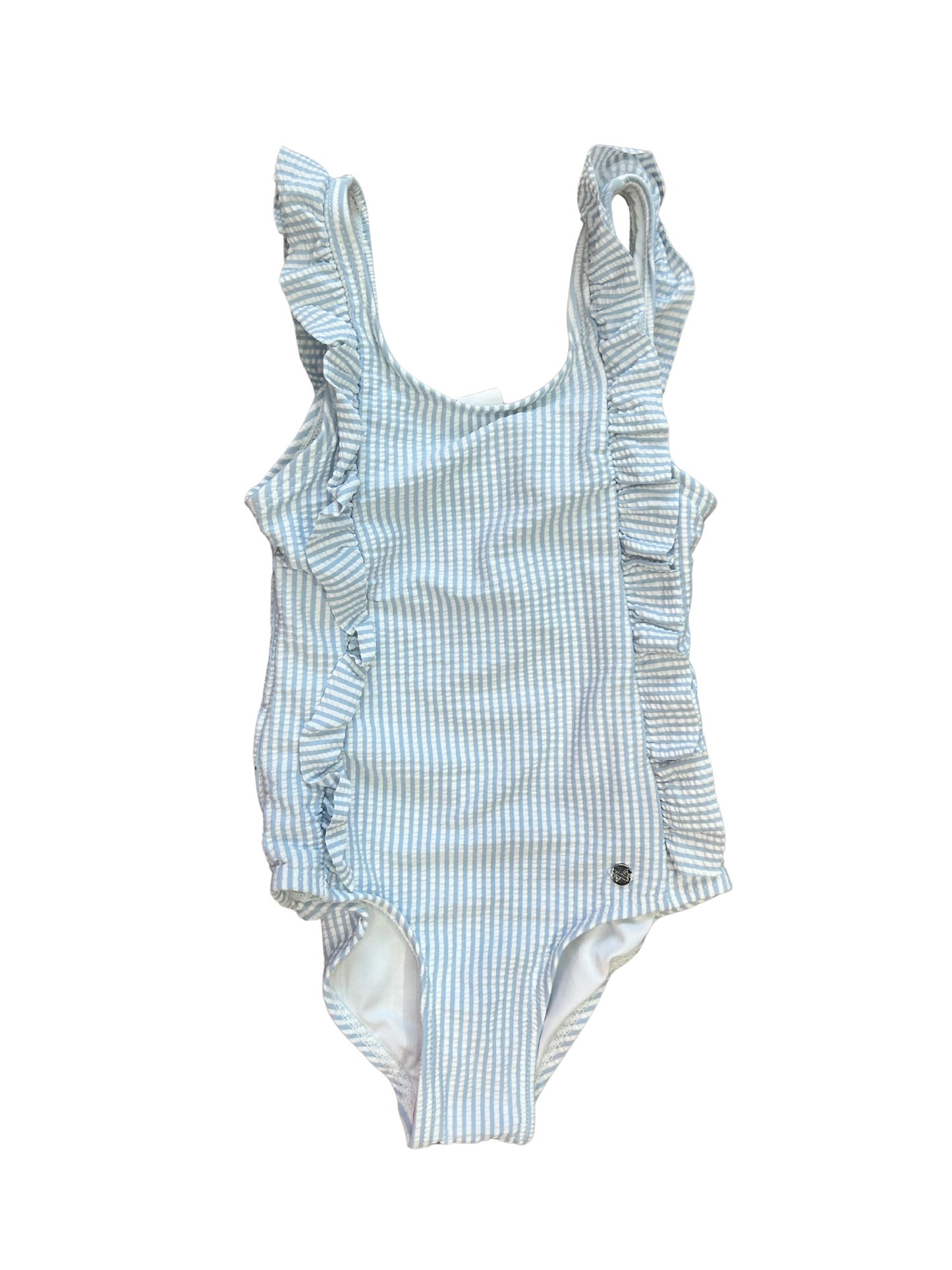 costume a righe intero per bambina