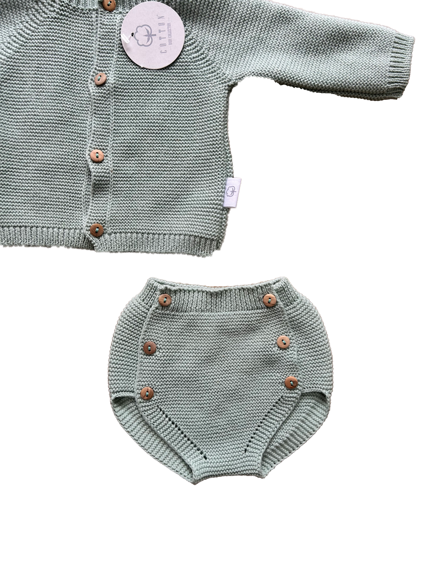 Completo in maglia verde