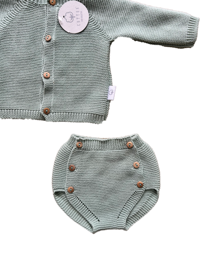 Completo in maglia verde