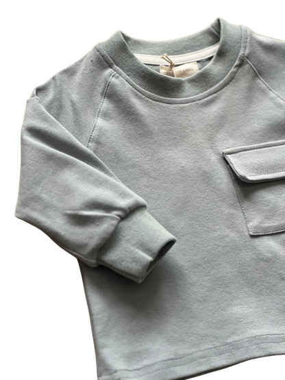 Tuta completa azzurro polvere