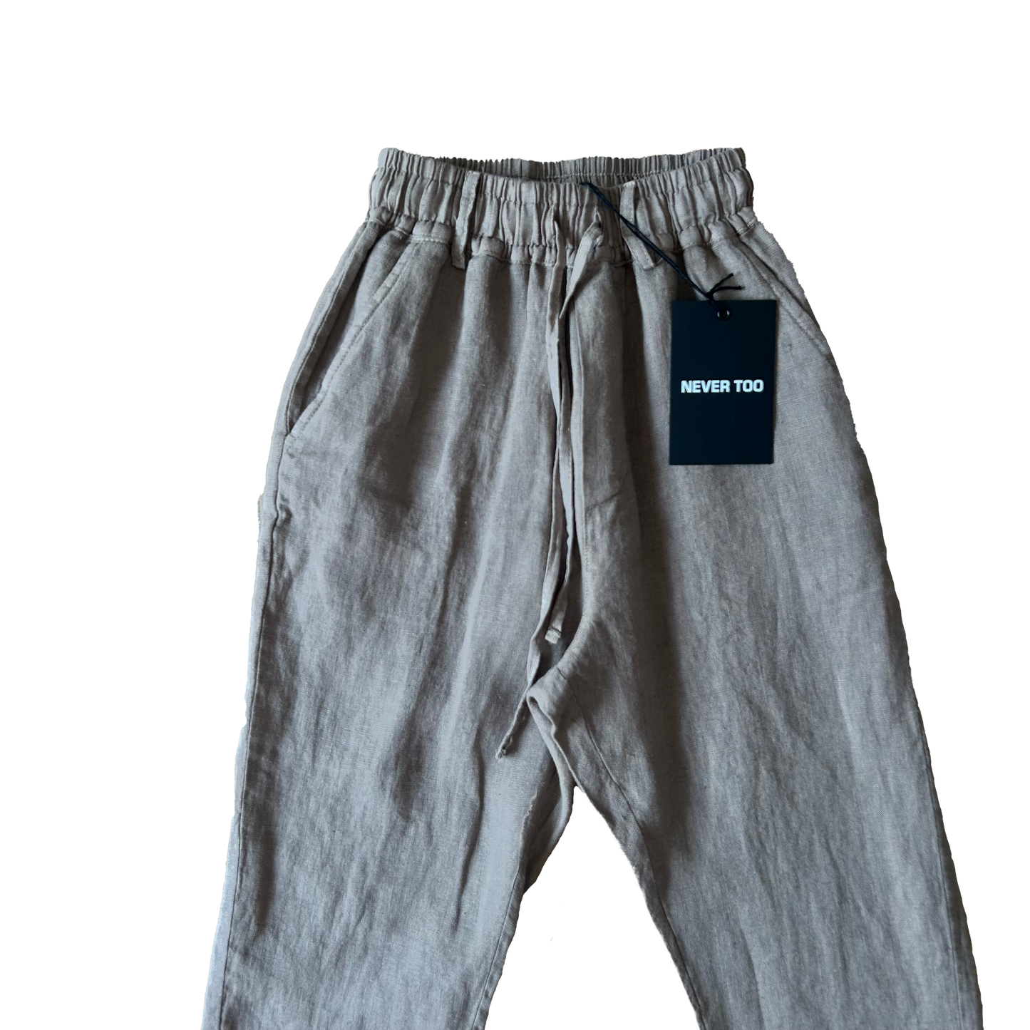 Pantalaccio misto lino fango