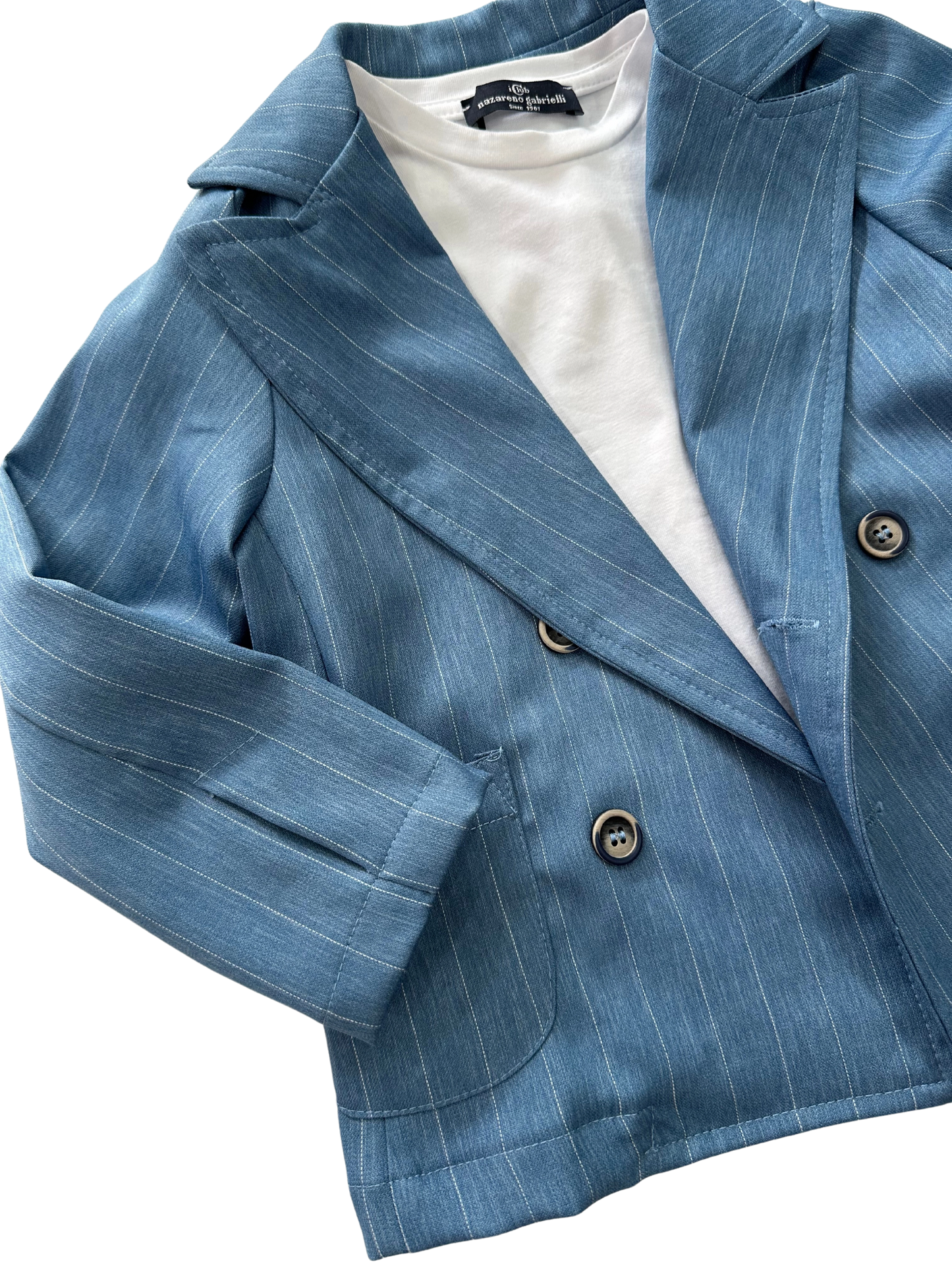 Abito doppiopetto azzurro