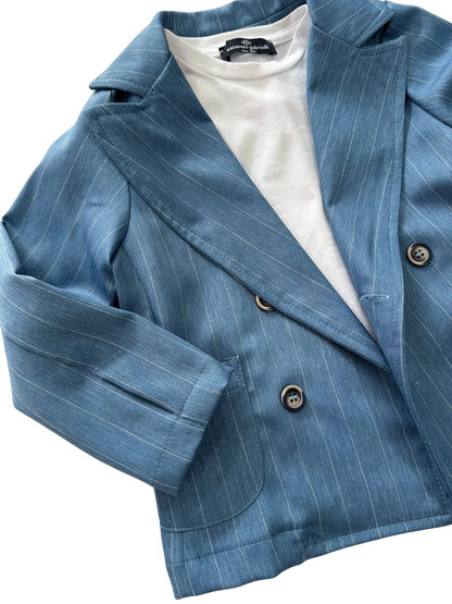 Abito doppiopetto azzurro