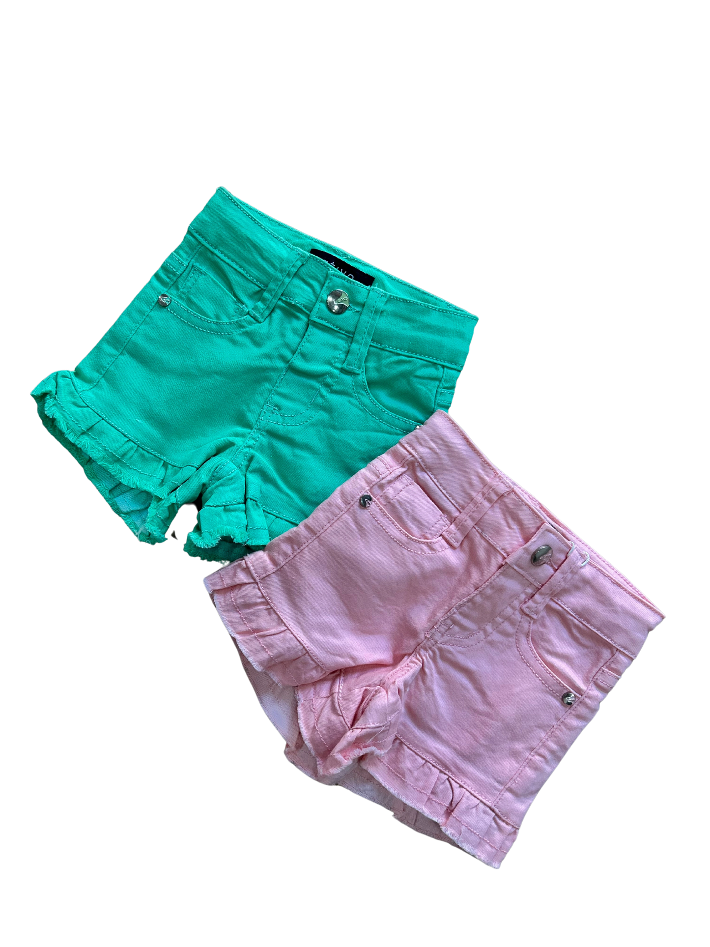 Pantaloncino con rouches rosa