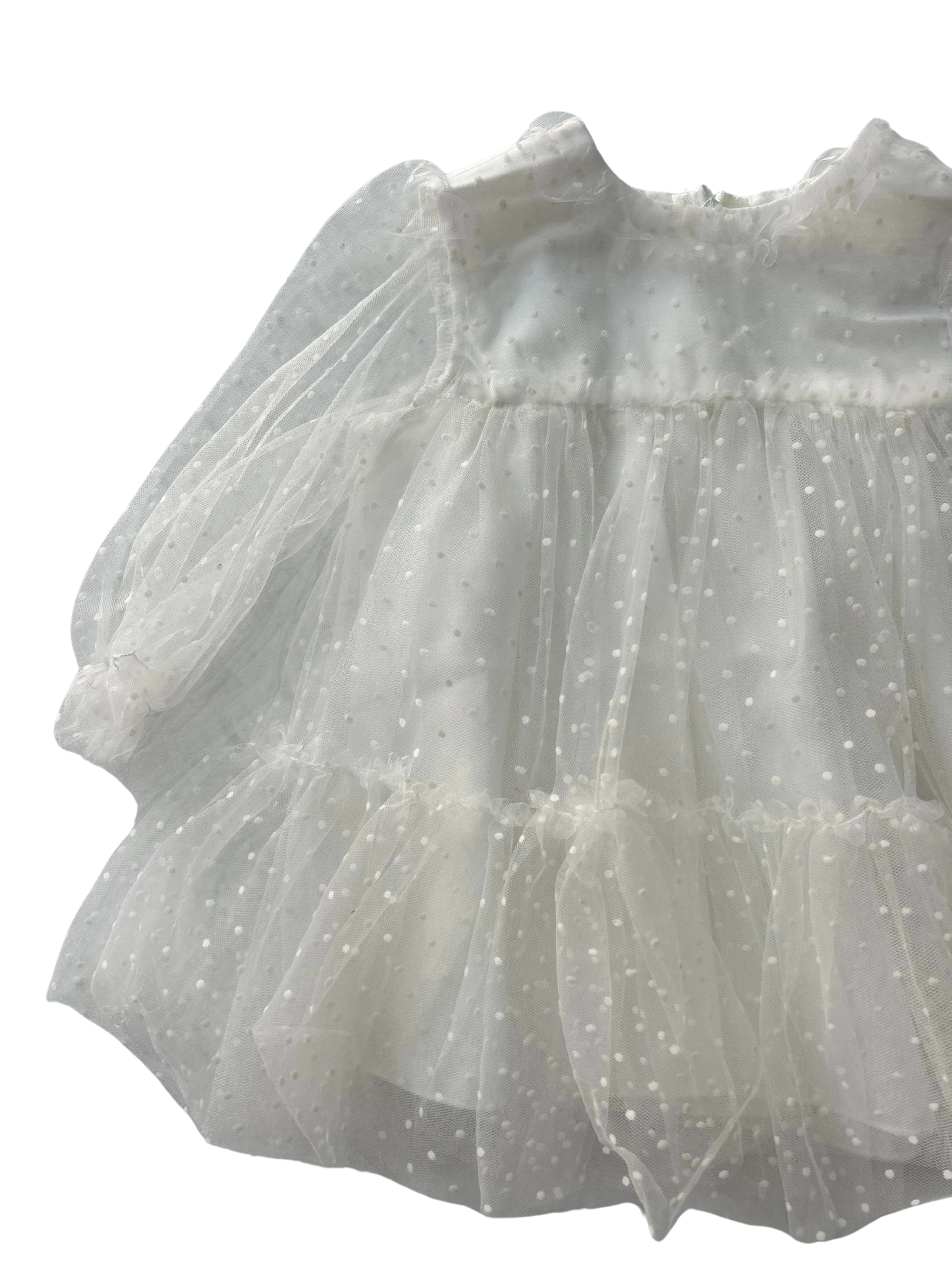 Abito in tulle a pois