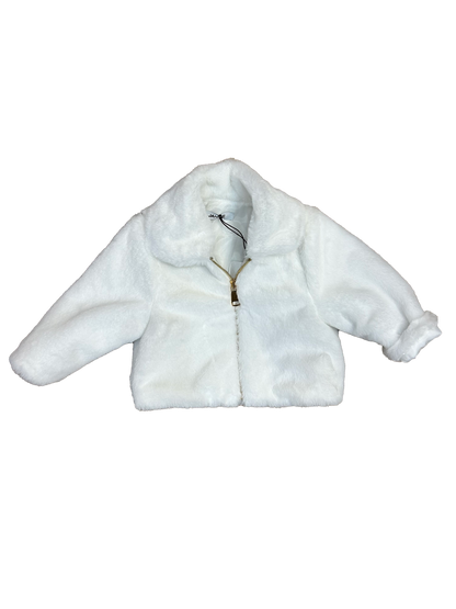 pelliccia bianca per neonata e bambina janice