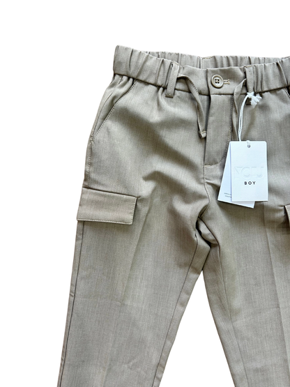 Pantalaccio beige con tasconi laterali