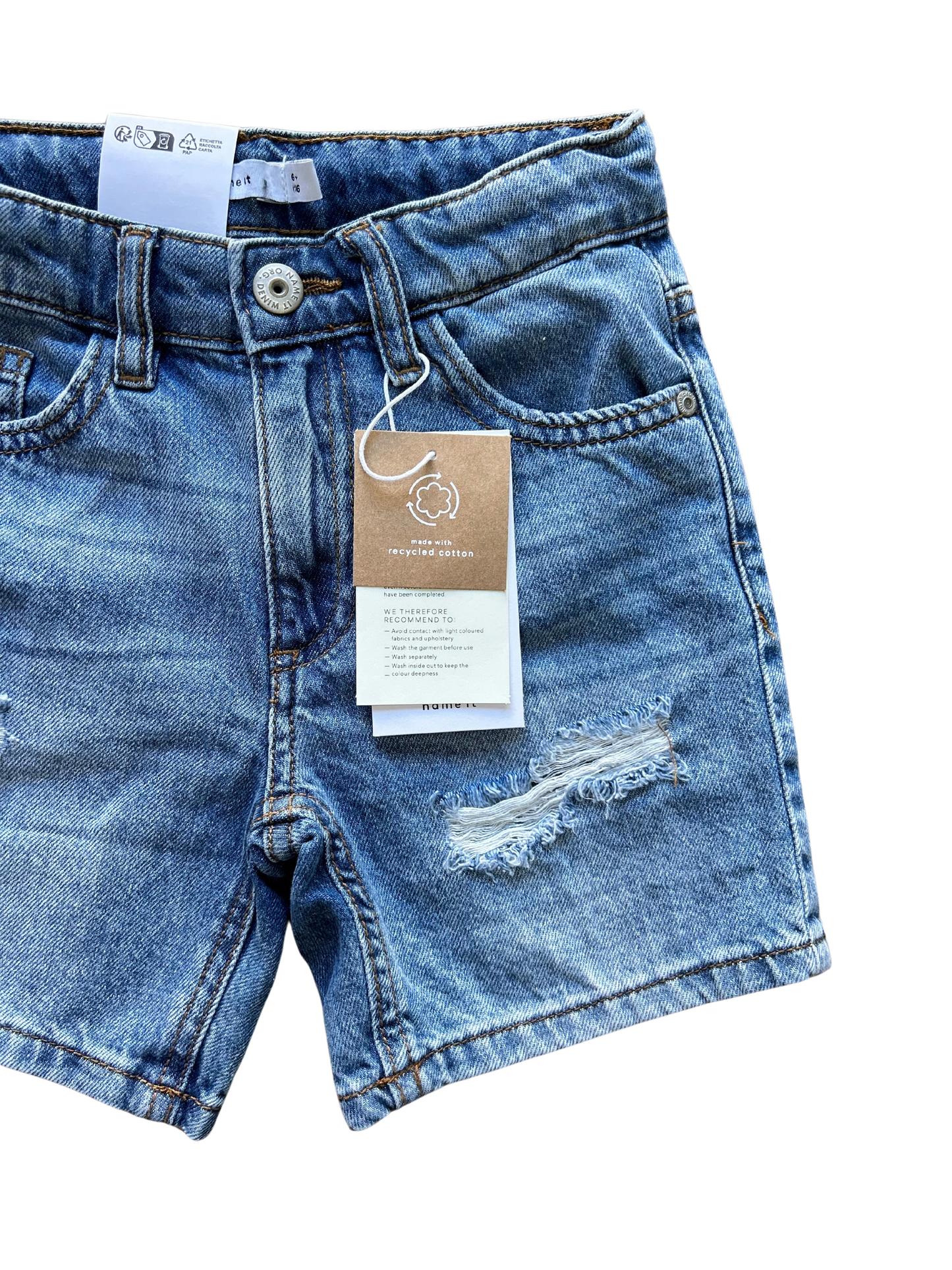 Bermuda jeans lavaggio chiaro