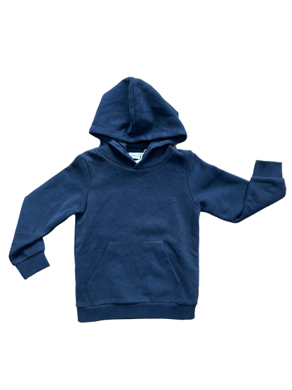 felpa name it blu basic con cappuccio felpata per bambino