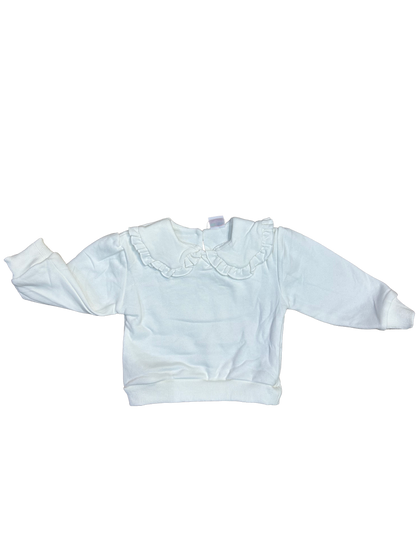 Felpa bon ton bianca