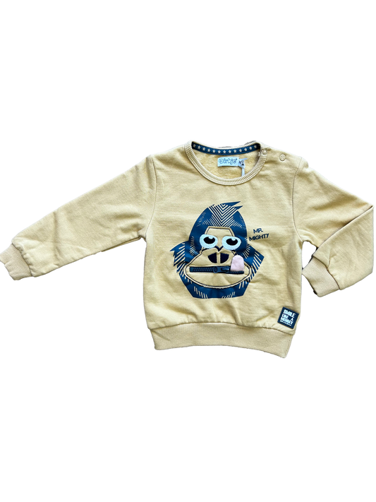 Felpa stampa scimmietta