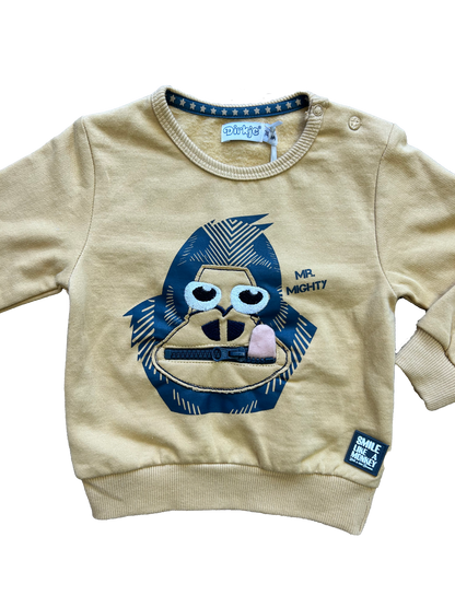 Felpa stampa scimmietta