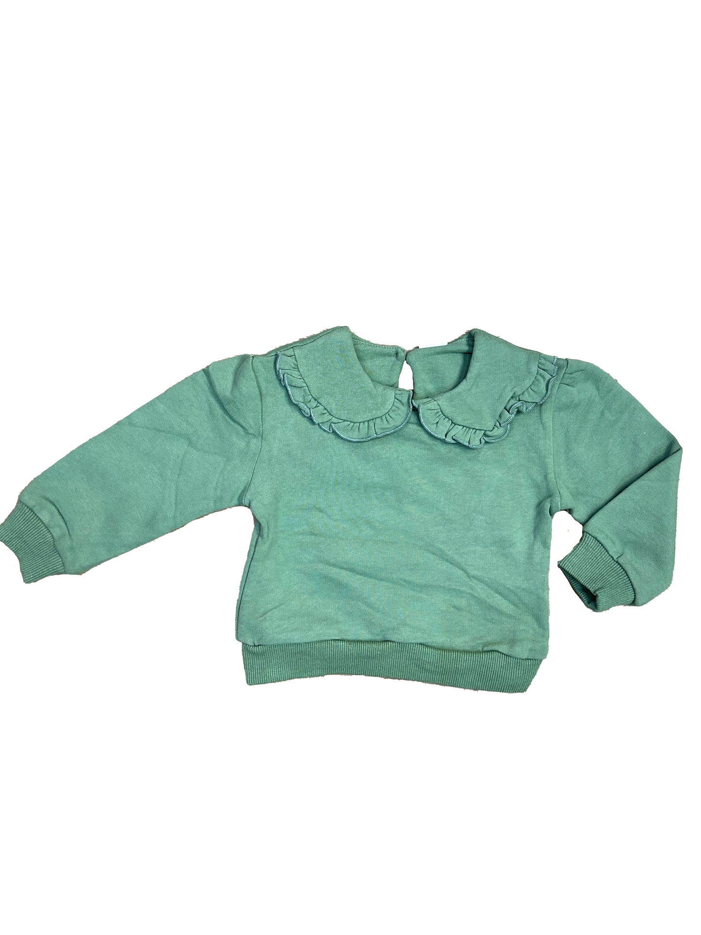 Felpa bon ton verde salvia