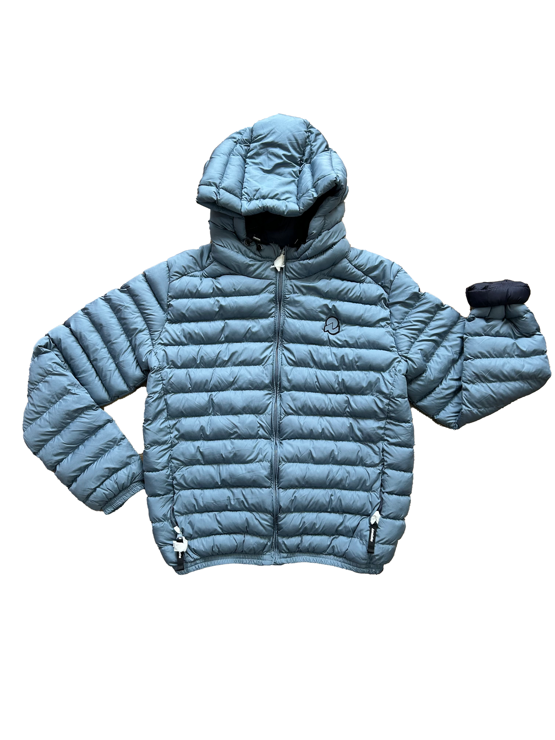 piumino invicta grigio chiaro per bambino