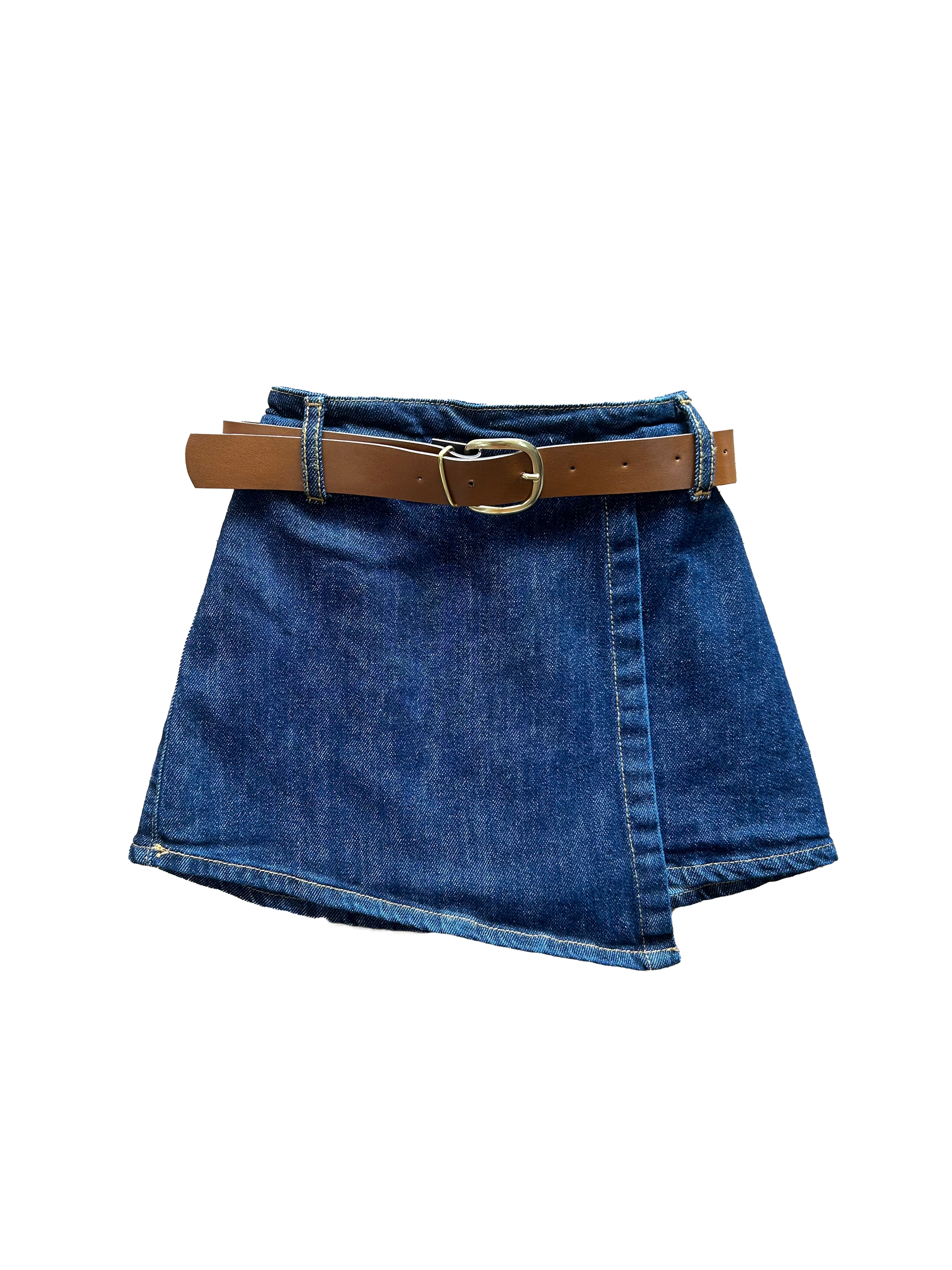 gonna in denim blu per bambina janice