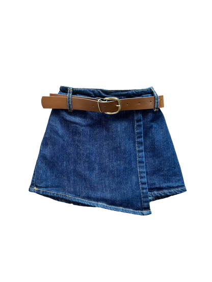 gonna in denim blu per bambina janice