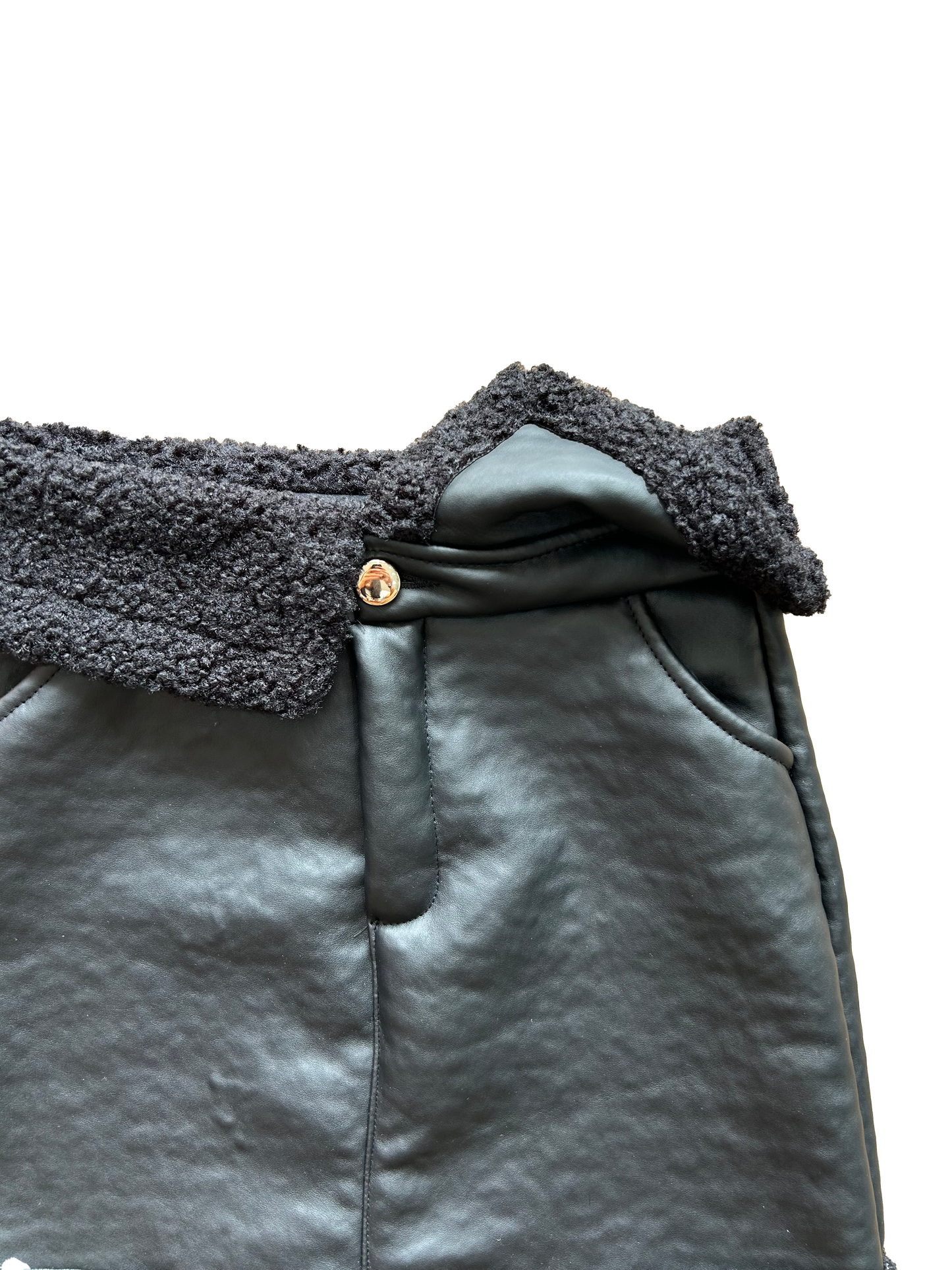 gonna ecopelle nera per bambina e ragazza