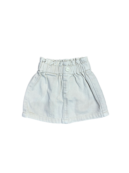 gonna in jeans beige per bimba