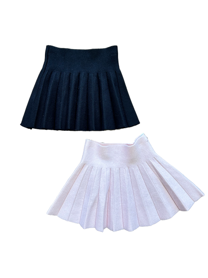 Gonna plissè in maglia