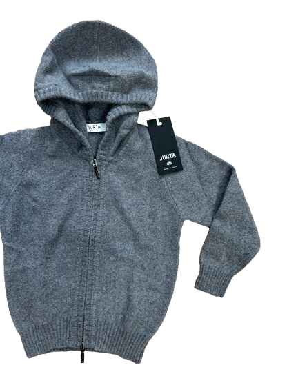 Maglioncino zip Jurta grigio