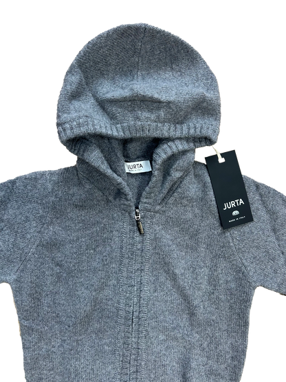 Maglioncino zip Jurta grigio