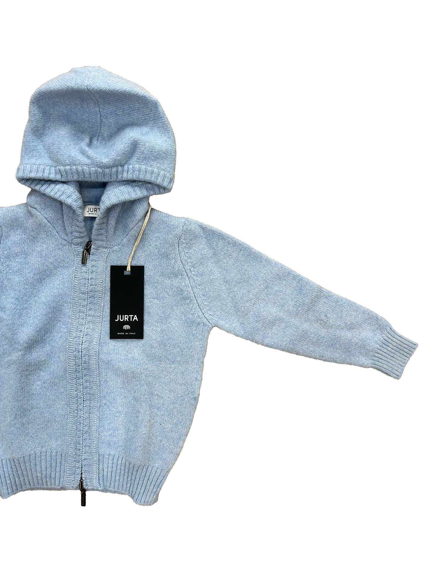 Maglioncino zip Jurta azzurro polvere