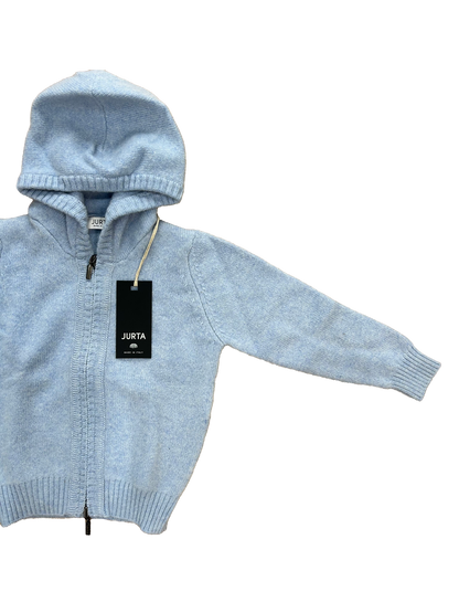 Maglioncino zip Jurta azzurro polvere