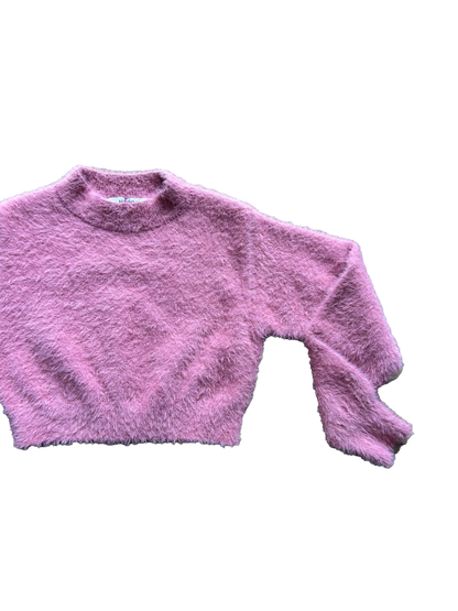 Maglioncino rosa crop