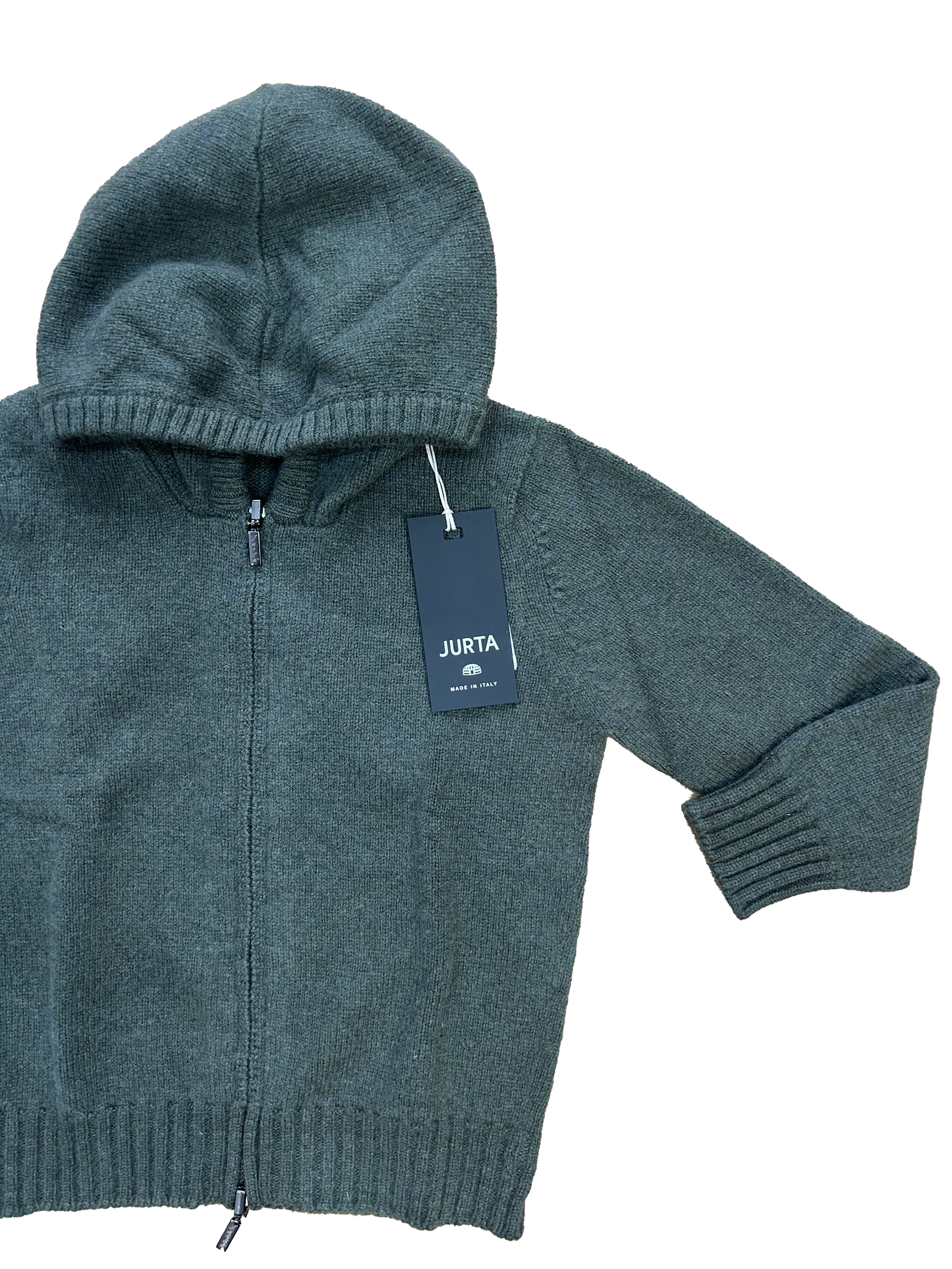 Maglioncino zip Jurta verde bosco